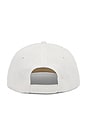 view 2 of 3 Wordmark 5 Panel Hat in White