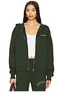 view 2 of 5 Wordmark Zip Up Hoodie in Forest