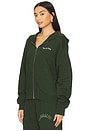 view 4 of 5 Wordmark Zip Up Hoodie in Forest