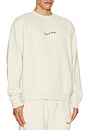 view 4 of 5 Wordmark Crew Neck Sweatshirt in Bone