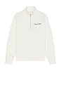 view 1 of 5 Wordmark Quarter Zip Up Sweater in White