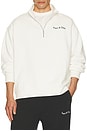 view 4 of 5 Wordmark Quarter Zip Up Sweater in White