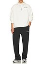 view 5 of 5 Wordmark Quarter Zip Up Sweater in White