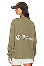 view 1 of 5 Support Group Long Sleeve T-shirt in Olive