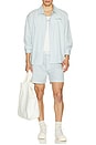 view 5 of 5 Wordmark Button Up Shirt in Baby Blue