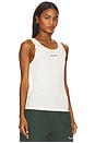 view 2 of 5 Wordmark Ribbed Tank Top in White