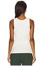 view 4 of 5 Wordmark Ribbed Tank Top in White