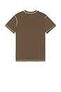 view 2 of 4 Wordmark Reverse Stitched T-Shirt in Brown