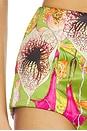 view 6 of 6 Beaded Floral Canopy Hot Short in Green