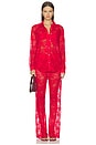 view 5 of 6 Aka Sukara Laced Tailored Pant in Red