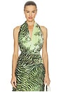 view 1 of 4 Midori Pleated Estelle Top in Green