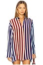 view 2 of 6 Oversized Shirt in Stripe