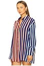 view 4 of 6 Oversized Shirt in Stripe