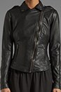 view 4 of 6 Tehmi Leather Biker Jacket in Black