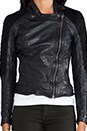 view 4 of 7 Xera Quilted Biker in Black/Black in Black & Black