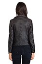 view 4 of 6 Chello Moto Biker Jacket in Dark Chocolate