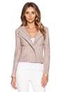 view 2 of 5 Ronq Collar Biker Jacket in Rose Powder