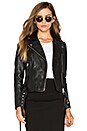 view 1 of 6 Saville Biker Jacket in Black