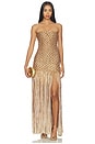 view 1 of 5 El Dorado Dress in Gold Shimmer Ombre