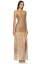 view 3 of 5 El Dorado Dress in Gold Shimmer Ombre