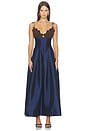 view 2 of 4 Arena Dress in Brown & Navy