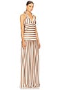 view 2 of 3 Eco Maxi Dress in Mocha & Off White