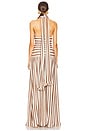 view 3 of 3 Eco Maxi Dress in Mocha & Off White