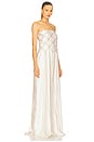 view 2 of 5 Redes Dress in Off White & Gold