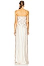 view 3 of 5 Redes Dress in Off White & Gold