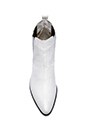 view 3 of 5 BOTTINES À TALON HANDLER in White Croc