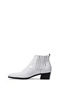view 5 of 5 BOTTINES À TALON HANDLER in White Croc