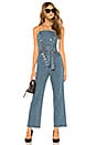 view 1 of 3 Marselle Jumpsuit in Distressed Blue