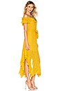 view 2 of 4 Sofia Embroidered Dress in Saffron Yellow
