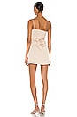 view 3 of 3 Quinn One Shoulder Satin Crepe Shift Dress in Blush