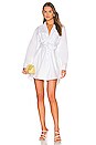 view 1 of 3 Brett Cotton U-Back Mini Dress in White