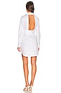 view 3 of 3 Brett Cotton U-Back Mini Dress in White