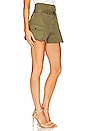 view 2 of 4 Easton Canvas Corset Cargo Short in Military Green
