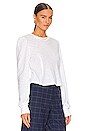 view 2 of 4 Blair Waffle Knit Puff Sleeve Pullover in White