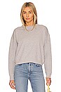 view 2 of 4 Demi French Terry Vintage Washed Lace Up Sweatshirt in Vintage Heather Grey