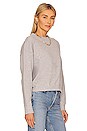view 3 of 4 Demi French Terry Vintage Washed Lace Up Sweatshirt in Vintage Heather Grey