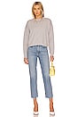 view 4 of 4 Demi French Terry Vintage Washed Lace Up Sweatshirt in Vintage Heather Grey