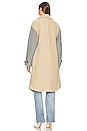 view 4 of 5 Reese Sherpa Wool Overcoat in Grey Wool Beige Combo