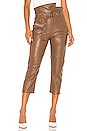 view 1 of 4 Anniston Leather Pant in Cognac