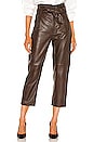 view 1 of 4 Brennan Leather Pant in Chestnut