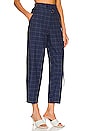 view 2 of 4 Syd Lightweight Flannel Balloon Pant in Jordie Navy Plaid