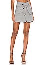 view 1 of 4 Katrina Plaid Skirt in Light Grey Combo