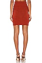 view 3 of 4 Jesse Ribbed Trim Mini Skirt in Paprika