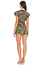 view 3 of 3 Dixon Paper Bag Vintage Washed Romper in Woodland Camo