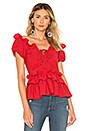 view 1 of 4 Amaya Top in Cardinal Red
