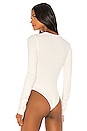 view 4 of 5 V-Neck Bodysuit in Ivory White